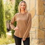 Knit Long Sleeve With Accent Buttons