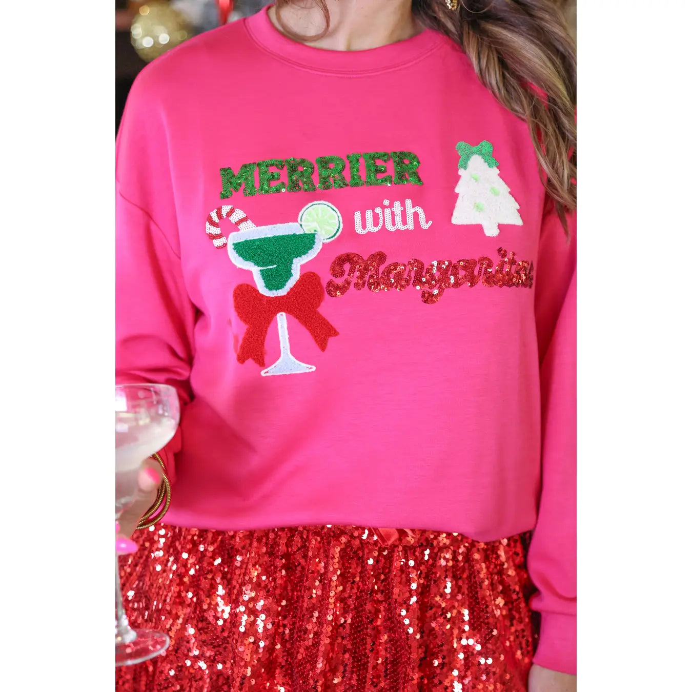 Merrier with a Margarita Sweatshirt