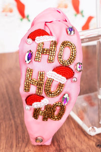 Pink Ho Ho Ho Headband