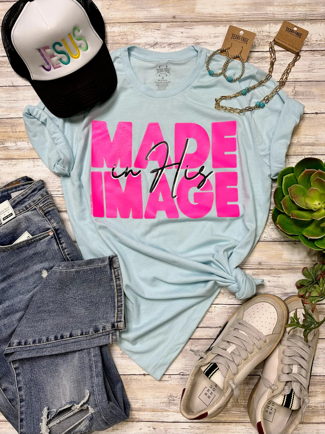 Made in His Image Graphic Tee