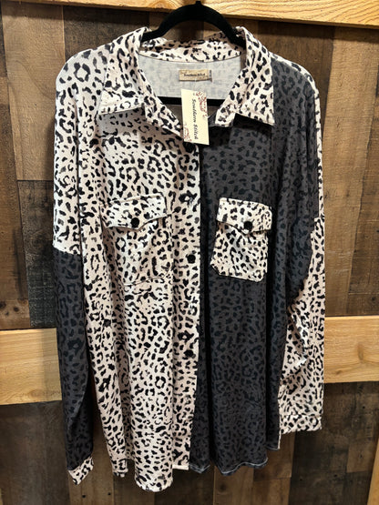 Southern Stitch Leopard Color Block