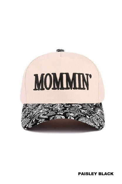 Mommin' Two Tone Canvas Cotton Cap