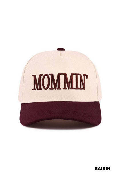 Mommin' Two Tone Canvas Cotton Cap