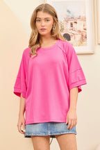 Pink ANDRÉE X MORGAN NICOLE Terry Oversized Top