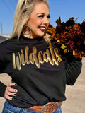 Gold Metallic Puff Custom Sweatshirt