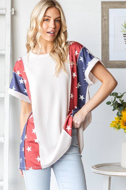 Stars Patriotic Top
