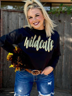 Gold Metallic Puff Custom Sweatshirt