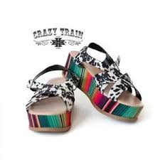 Crazy Train Cow Cute Wedge