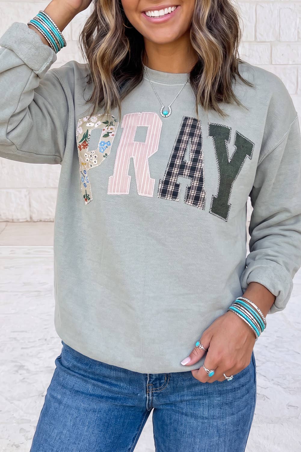 PRAY Embroidered Sweatshirt
