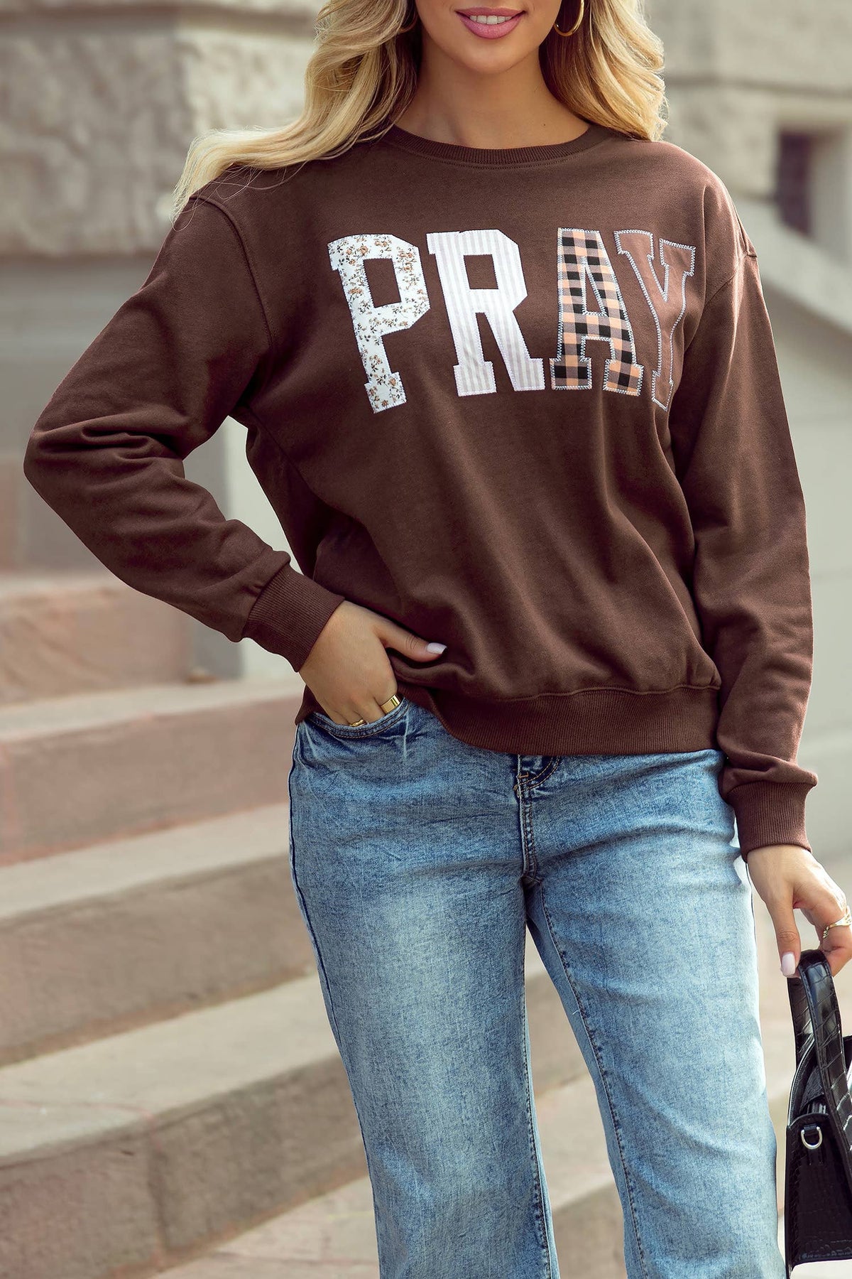 PRAY Embroidered Sweatshirt