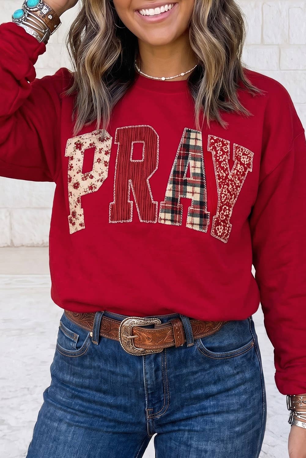 PRAY Embroidered Sweatshirt