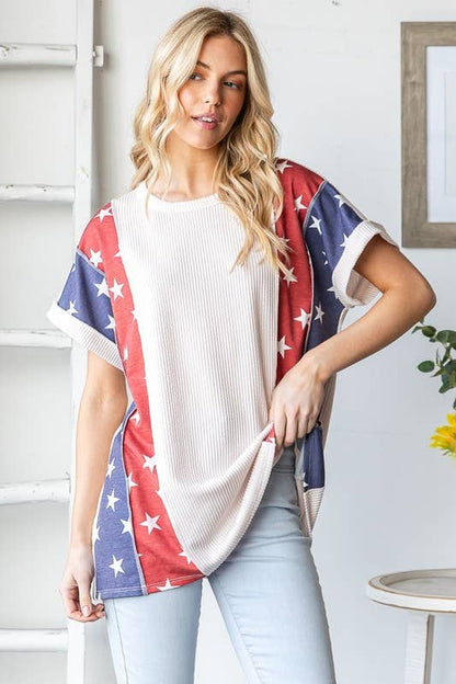 Stars Patriotic Top