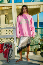 Camo Embroidered Mockneck Sweatshirt