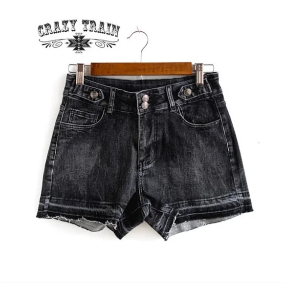 Crazy Train Black Denim