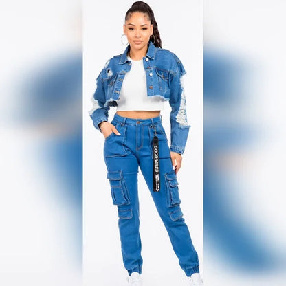 American Bazi Utility Cargo Jeans