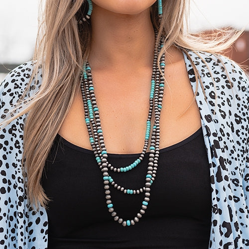 Fort Worth Layered Navajo Beaded Necklace