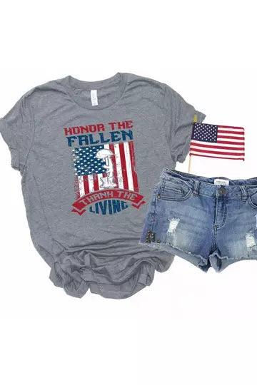 Honor The Fallen Thank The Living Graphic Tee